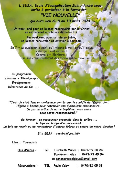 Affiche de la formation Vie Nouvelle